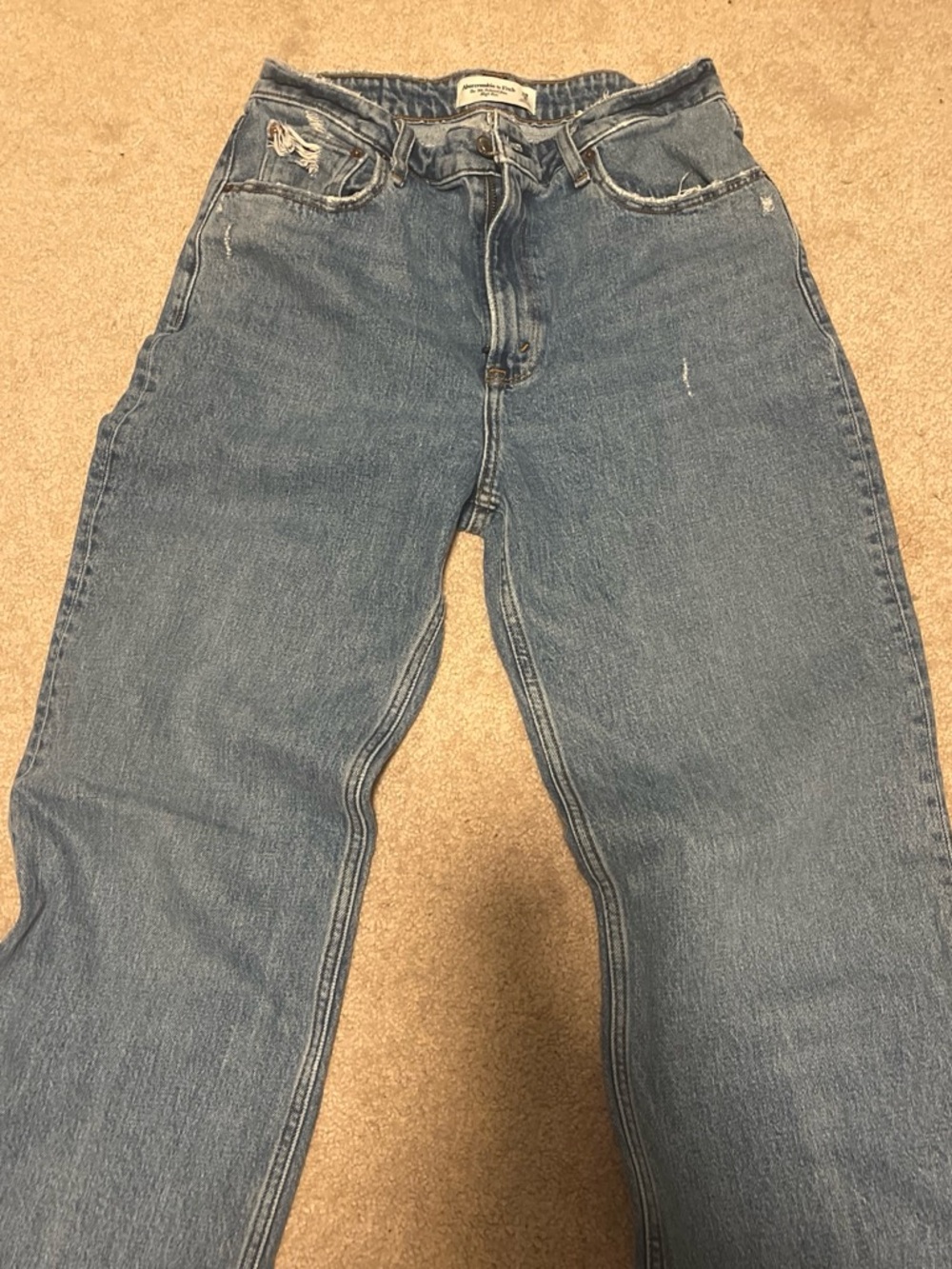 Abercrombie & Fitch High Rise Light Blue Jeans